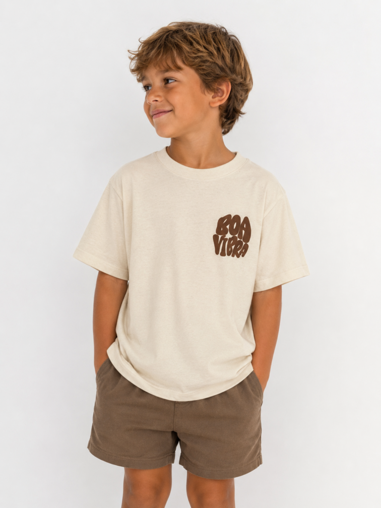 Camiseta "Boa Vibra" infantil